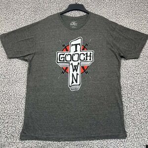 Gooch Town Shirt Men Extra Large Gray Short Sleeve Crew Neck XL‎
